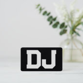 DJ Custom QR Code Visitenkarte (Stehend Vorderseite)
