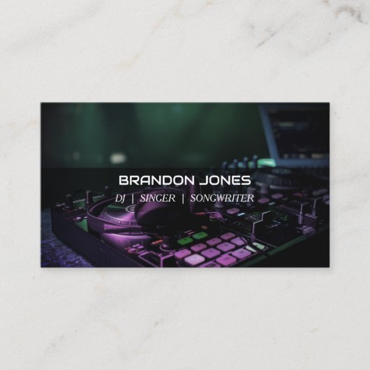DJ Custom Visitenkarte (Vorderseite)