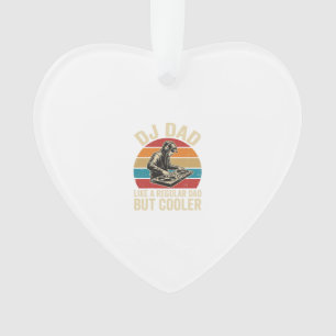 DJ Dad, aber cooler Vintage-Sonnenuntergang-Vektor Ornament