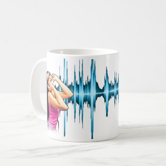 DJ Dame Red Cup Kaffeetasse (Vorderseite Links)