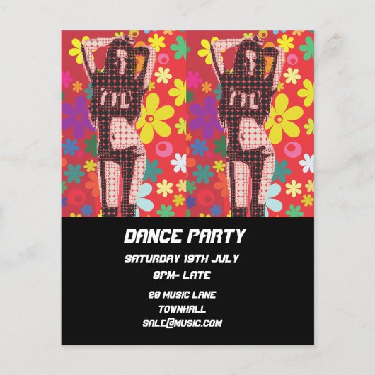 DJ Dance Party Disco Flyer (Vorne)