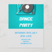DJ Dance Party Retro Disco Flyer (Vorne)