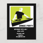 DJ Dance Party Retro Disco Flyer (Vorne)