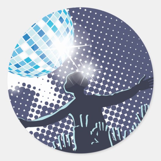 DJ Darstellend Stickers (Vorderseite)