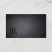 DJ Deejay Beruflich Black Bold Text Elegant Visitenkarte (Vorderseite)