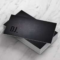 DJ Deejay Beruflich Black Bold Text Elegant