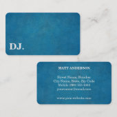 DJ Deejay Beruflich Bold Text Cool Modern Visitenkarte (Vorne/Hinten)