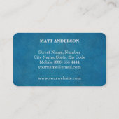 DJ Deejay Beruflich Bold Text Cool Modern Visitenkarte (Rückseite)