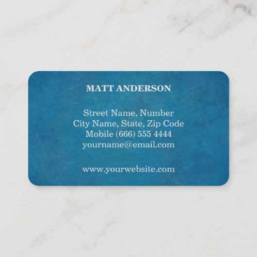 DJ Deejay Beruflich Bold Text Cool Modern Visitenkarte (Rückseite)