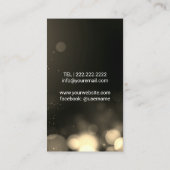 DJ Deejay Modern Gold Musical Visitenkarte (Rückseite)