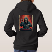 DJ der nächtlichen Briefmarke Hoodie (Rückseite)