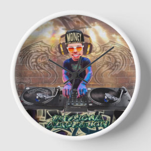 DJ-Design der Wall-Uhr Uhr
