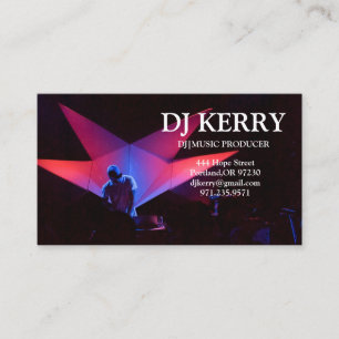 DJ Disc Jockey Elektronik Visitenkarte