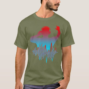 DJ Disc Jockey Techno Design für Party Musix T-Shirt