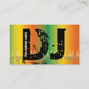DJ Discjockey-Geschäftskarten Visitenkarte