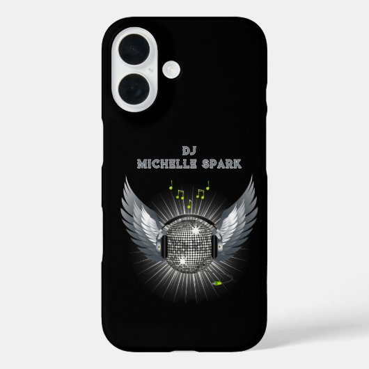 DJ Disco Ball Wings Case-Mate iPhone Hülle (Rückseite)