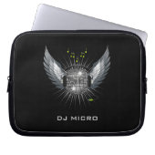 DJ-Disco-Laptop-Hülse/Tasche [abfahrend von 10"] Laptopschutzhülle (Vorderseite)