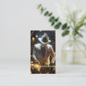 DJ Disk Jockey Electronic Business Card Visitenkarte (Stehend Vorderseite)