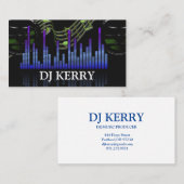 DJ Disk Jockey Electronic Business Card Visitenkarte (Vorne/Hinten)