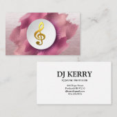 DJ Disk Jockey Electronic Business Card Visitenkarte (Vorne/Hinten)
