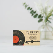 DJ Disk Jockey Electronic Visitenkarte (Stehend Vorderseite)
