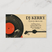 DJ Disk Jockey Electronic Visitenkarte (Vorderseite)
