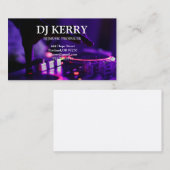 DJ Disk Jockey Electronic Visitenkarte (Vorne/Hinten)
