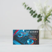 DJ Disk Jockey Electronic Visitenkarte (Stehend Vorderseite)