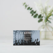 DJ Disk Jockey Electronic Visitenkarte (Stehend Vorderseite)