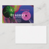 DJ Disk Jockey Electronic Visitenkarte (Vorne/Hinten)