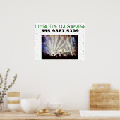 DJ Disk Jockey Electronic Wedding Foto Template Poster (Küche)