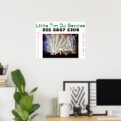 DJ Disk Jockey Electronic Wedding Foto Template Poster (Heimbüro)