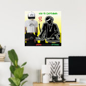 DJ Disk Jockey Poster von G Clothing (Heimbüro)
