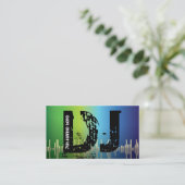 DJ Disk Jockey Visitenkarten Visitenkarte (Stehend Vorderseite)