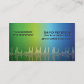 DJ Disk Jockey Visitenkarten Visitenkarte (Rückseite)