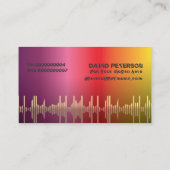 DJ Disk Jockey Visitenkarten Visitenkarte (Rückseite)