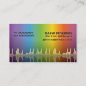 DJ Disk Jockey Visitenkarten Visitenkarte (Rückseite)