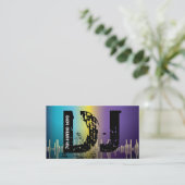 DJ Disk Jockey Visitenkarten Visitenkarte (Stehend Vorderseite)