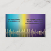 DJ Disk Jockey Visitenkarten Visitenkarte (Rückseite)