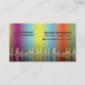 DJ Disk Jockey Visitenkarten Visitenkarte (Rückseite)