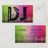 DJ Disk Jockey Visitenkarten Visitenkarte (Vorne/Hinten)