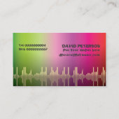 DJ Disk Jockey Visitenkarten Visitenkarte (Rückseite)