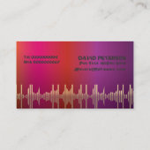 DJ Disk Jockey Visitenkarten Visitenkarte (Rückseite)