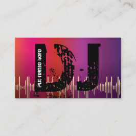 DJ Disk Jockey Visitenkarten Visitenkarte