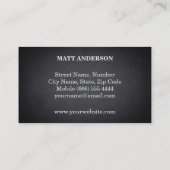 DJ-Diskjockey-beruflicher mutiger Text-cooles Visitenkarte (Rückseite)