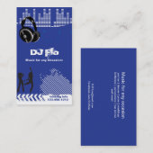 DJ - Diskjockeymusikkoordinator Visitenkarte (Vorne/Hinten)