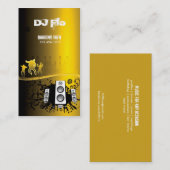 DJ - Diskjockeymusikkoordinator Visitenkarte (Vorne/Hinten)