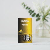 DJ - Diskjockeymusikkoordinator Visitenkarte (Stehend Vorderseite)