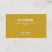 DJ - Diskjockeymusikkoordinator Visitenkarte (Rückseite)