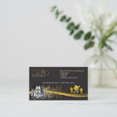 DJ - Diskjockeymusikkoordinator Visitenkarte (Stehend Vorderseite)